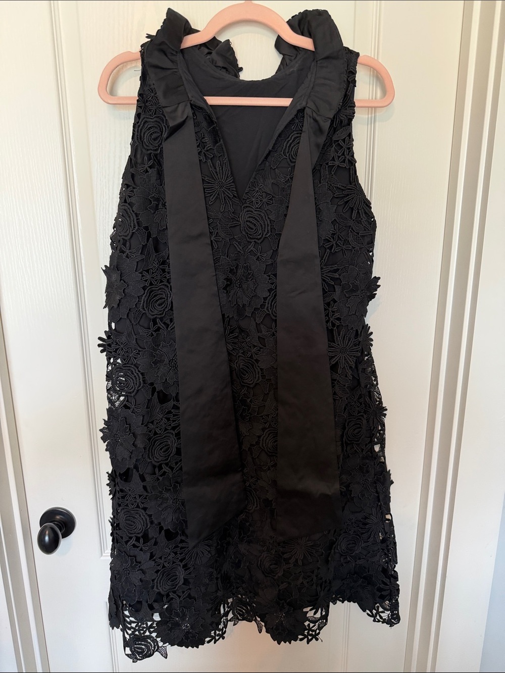 Tuckernuck Black Dress with Lace Trim - Picture 3 of 4